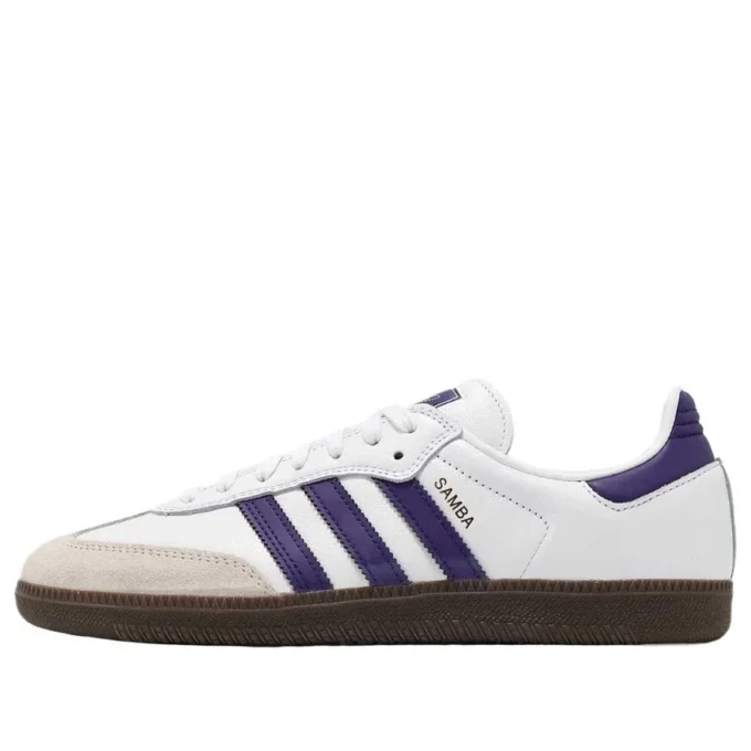 Adidas Samba Adv „Cloud White Collegiate Purple Gold Metallic“