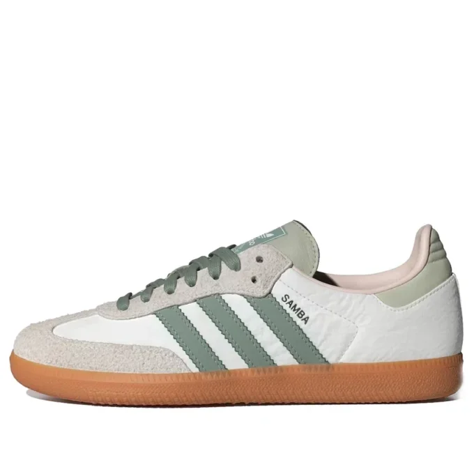 Adidas Samba „Cloud White Silver Green“