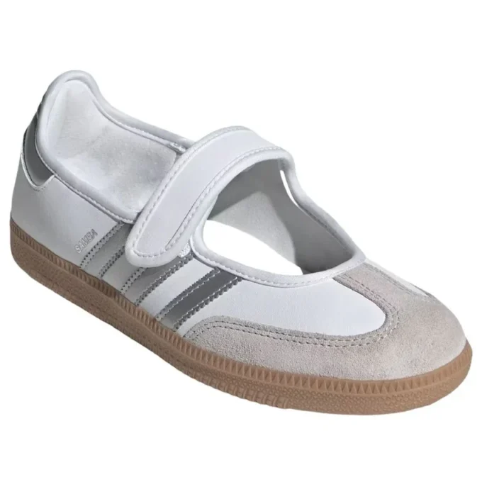 Adidas Samba Jane „White Silver Metallic“