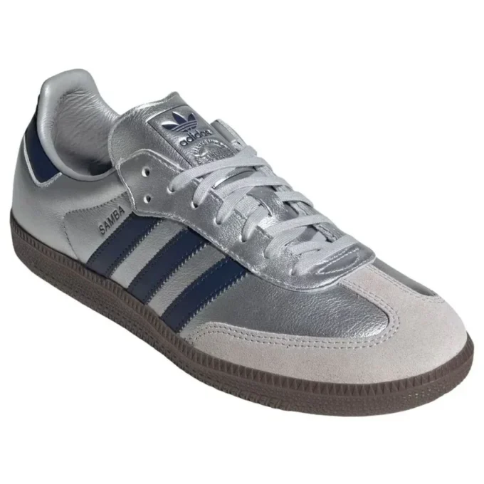 Adidas Samba OG „Matte Silver Night Indigo Gum“