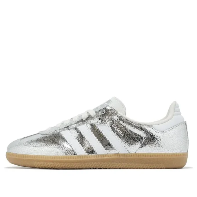 Adidas Samba OG „Silver Metallic Cracked Leather“
