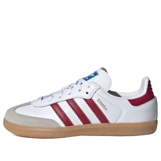 Adidas Samba OG „White Collegiate Burgundy Gum“