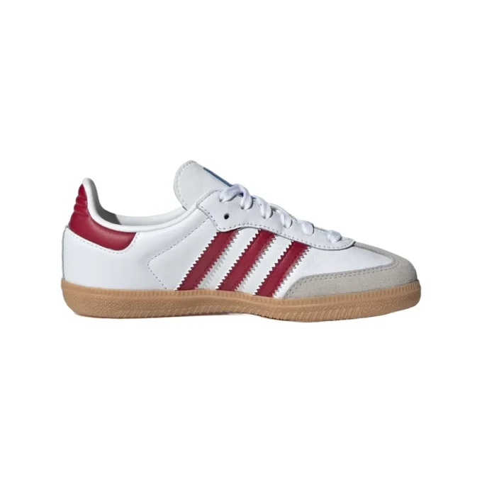 Adidas Samba OG „White Collegiate Burgundy Gum“