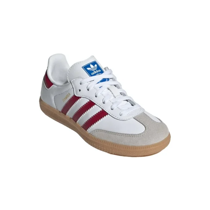 Adidas Samba OG „White Collegiate Burgundy Gum“