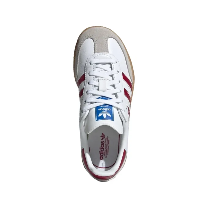 Adidas Samba OG „White Collegiate Burgundy Gum“