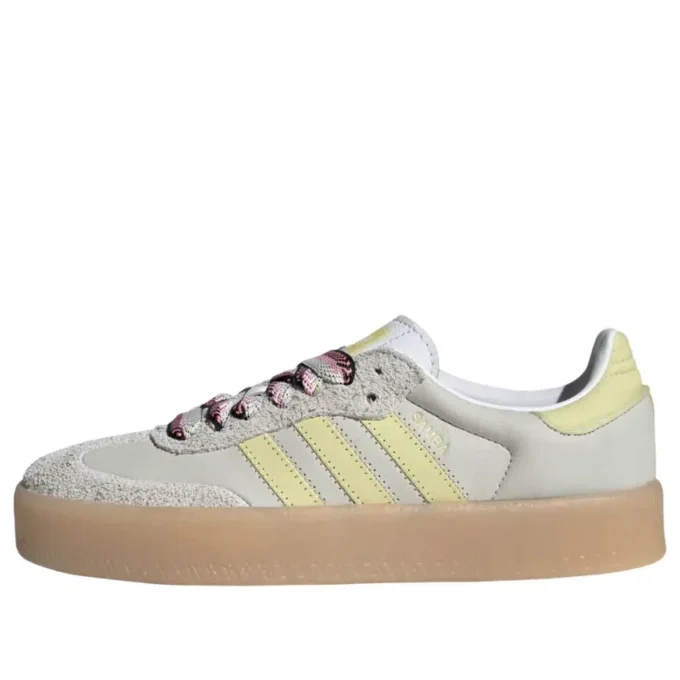 Adidas Samba „White Grey Powder Yellow“