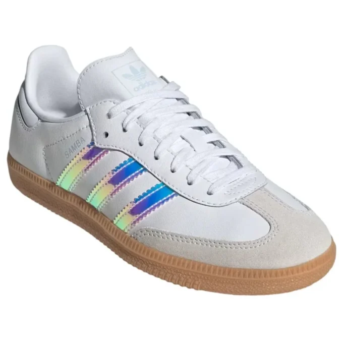 Adidas Samba „White Iridescent Stripes“