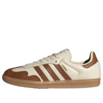 Adidas Samba „Wonder White Dusky Bronze Gold Metallic“