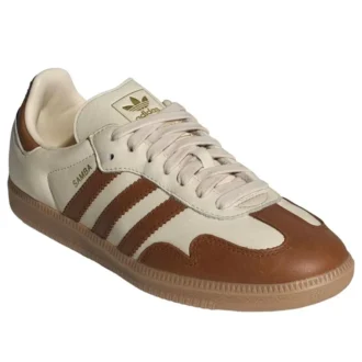 Adidas Samba „Wonder White Dusky Bronze Gold Metallic“