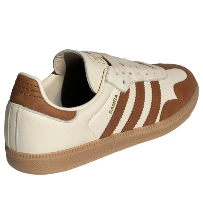 Adidas Samba „Wonder White Dusky Bronze Gold Metallic“