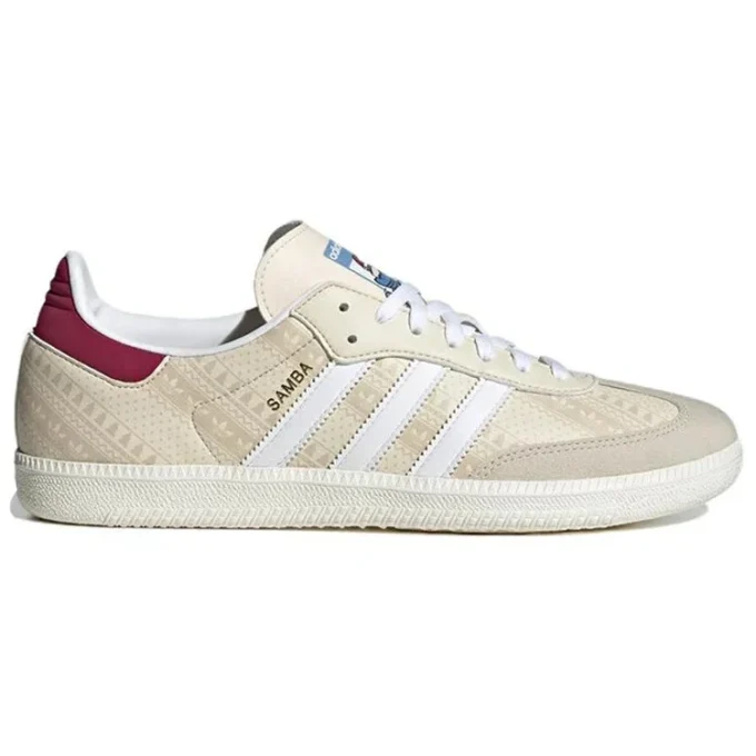 Adidas Samba „Wonder White Legacy Burgundy“